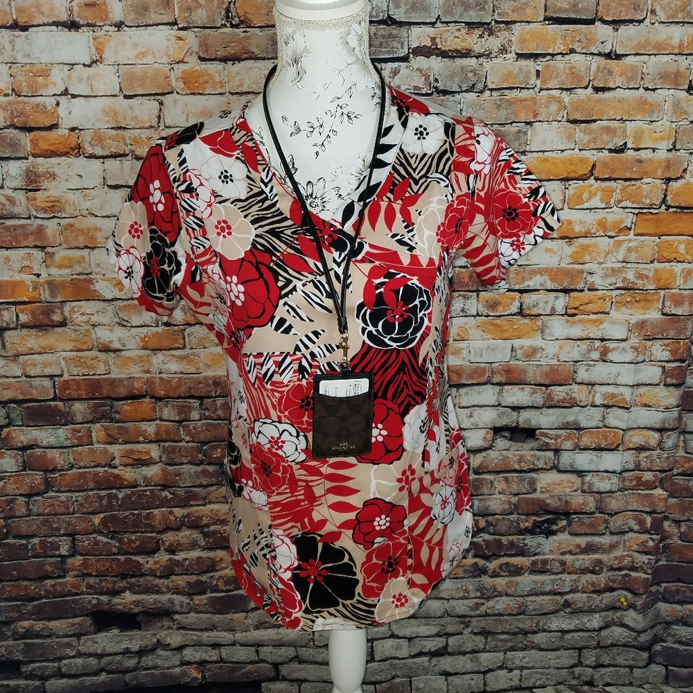 Bring It On BIO Nurse Uniform Scrub Top Size XS